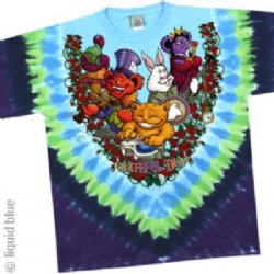 Grateful Dead Wonderland Jam Band Long Sleeve Tie Dye T-Shirt