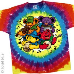 Grateful Dead T-Shirts - Grateful Dead Bear Jamboree Tie Dye T-Shirt