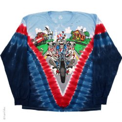 Grateful Dead Moto Sam Long Sleeve Tie Dye T-Shirt