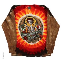 Grateful Dead Bay Area Beloved Long Sleeve Tie Dye T-Shirt