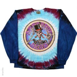 Grateful Dead Queen of Spades Long Sleeve Tie Dye T-Shirt