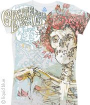 Grateful Dead Classic Bertha White Long Length Junior Shirt