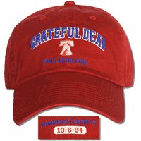 Grateful Dead Philly -94 Red Cap -- one of many great hats and caps at BluesConspiracy.com