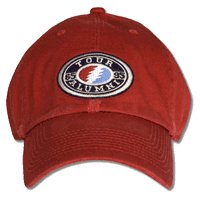 Grateful Dead Tour Alumni Bolt Red Cap -- one of many great hats and caps at BluesConspiracy.com