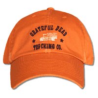 Grateful Dead GD Trucking Company Orange Cap -- one of many great hats and caps at BluesConspiracy.com
