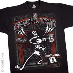 Grateful Dead Show Time Black Athletic T-Shirt