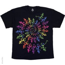 Grateful Dead Spiral Skeletons Black T-Shirt