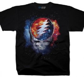 Grateful Dead Cosmic Stealie Black Athletic T-Shirt