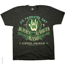 Jerry Garcia JBG St. Patrick-s Day Dark Heather Grey Athletic T-Shirt