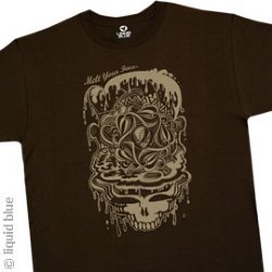 Grateful Dead Dead Melt Brown T-Shirt