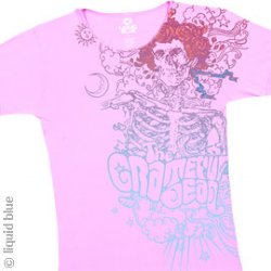 Grateful Dead Sugaree Pink Junior Ladies Cut T-Shirt