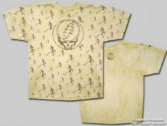 Grateful Dead All Over Lightning Bolt Tie Dye T-Shirt