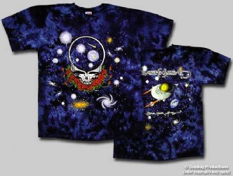 Grateful Dead Space Your Face Not Fade Tie Dye T-Shirt
