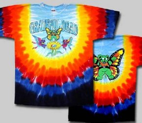 Grateful Dead Butterfly Bears Tie Dye T-Shirt