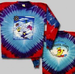 Grateful Dead Snow Bears Long Sleeve Tie Dye T-Shirt