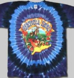 Grateful Dead Walking Coast To Coast Tie Dye T-Shirt