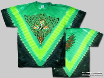 Grateful Dead Celtic Cross V Dye T-Shirt