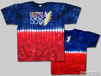 Grateful Dead Lightning Bolt Tie Dye T-Shirt