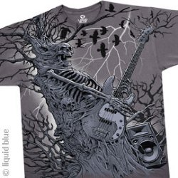 Guitars Rockpocalypse Grey Athletic T-Shirt