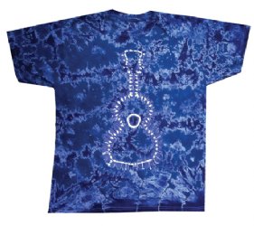 Guitar Blue Tie-Dye T-Shirt