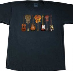 Guitars II Charcoal Youth T-Shirt