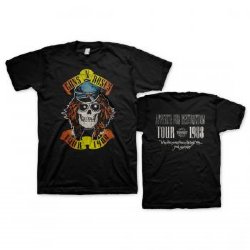 Guns N Roses Appetite Tour 1988 Black T-Shirt
