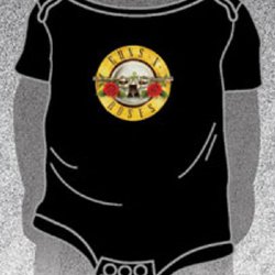 Guns N Roses Bullet Logo Black Infant Onesie