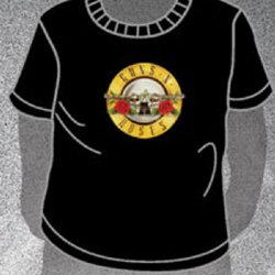 Guns N Roses Bullet Logo Black Toddler T-Shirt