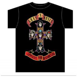 Guns N Roses Cross Black T-Shirt