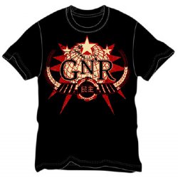 Guns N Roses Globe Logo Black T-Shirt