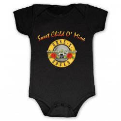 Guns N Roses Sweet Child Black Infant Onesie