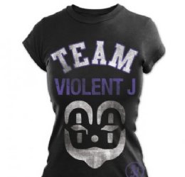 Insane Clown Posse Team Violent Black Junior Tissue Shirt