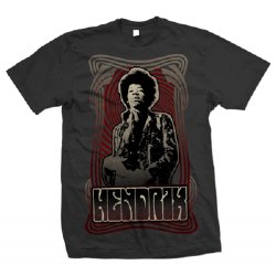 Jimi Hendrix Decco Swirl Grey T-Shirt