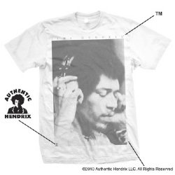 Jimi Hendrix BW2 White T-Shirt