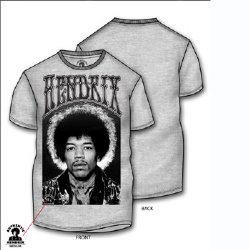 Jimi Hendrix Halo Grey T-Shirt