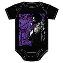 Jimi Hendrix Purple Haze Black Infant Onesie