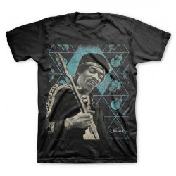 Jimi Hendrix Geometric Black T-Shirt