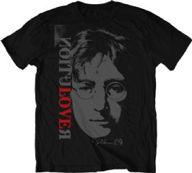 John Lennon R Love Black 30/1 T-Shirt