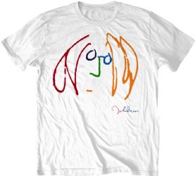 John Lennon Self Penned White 30/1 T-Shirt