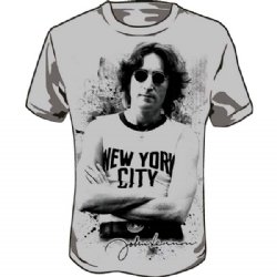 John Lennon New York Silver T-Shirt