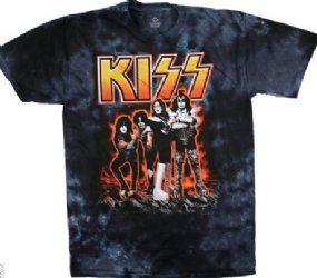Kiss Hotter Than Hell Tie Dye T-Shirt