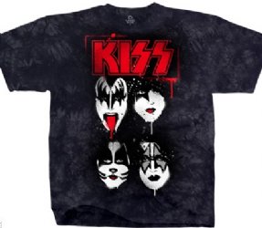 Kiss Faces Tie Dye T-Shirt