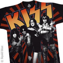 Kiss Live in Japan Black Athletic T-Shirt