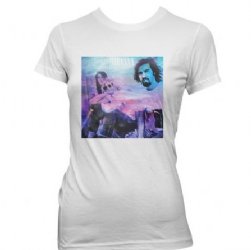 Nirvana Sitting Color Wash White Junior Shirt