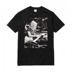 Lady Gaga Joanne Piano Photo Black T-Shirt