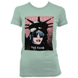 Lady Gaga Lady Liberty Blue Junior T-Shirt