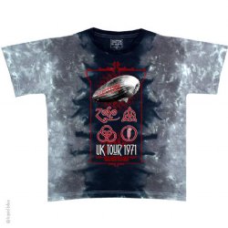 Led Zeppelin UK Tour 1971 Tie Dye T-Shirt