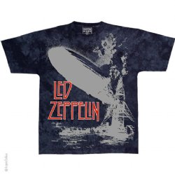 Led Zeppelin Exploding Zeppelin Tie Dye T-Shirt
