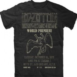 Led Zeppelin Song Remains the Same Black T-Shirt