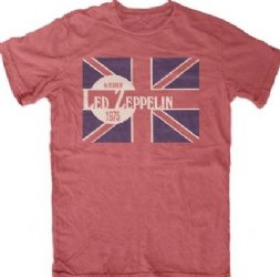 Led Zeppelin Evening of Led Zep 1975 Red Heather T-Shirt